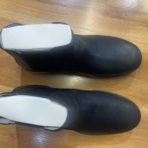 TIMBERLAND MENS REDWOOD EDGE MID LACE CHELSEA BOOT BLACK FULL GRAIN A6CVE-W02 - Picture 5 of 8